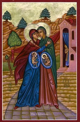 theotokos visiting elizabeth 01 with fetuses